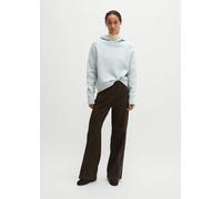 Kapuzen-Pullover loose blau S