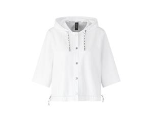 Kapuzen-Sweatjacke Marc Cain weiss 40