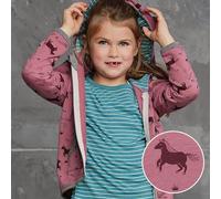 Kapuzen Sweatjacke Pferd pink 62/68