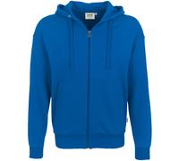 HAKRO Comfort Fit Sweatjacke mit Kapuze royal, Einfarbig