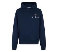 Sweatshirt PHILIPP PLEIN "Kapuzen-Sweatshirt", Herren, Gr. L, 24, navy, Stoff: 89% Baumwolle, 11% Polyester, Sweatshirts Sweatshirt (20767935-L) 24, navy