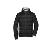 Kapuzendaunenjacke "JN1152" - James & Nicholson Black/Silver 3XL