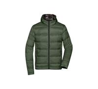 Kapuzendaunenjacke "JN1152" - James & Nicholson Olive/Camouflage 3XL