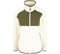 Kapuzenfleecejacke OXMO "Sweatjacke OXMalin", Damen, Gr. XL, weiß (sanftes weiß), Obermaterial: 100% Polyester PES., Jacken (44197243-XL) sanftes weiß