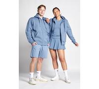 Kapuzenjacke mit Reißverschluss unisex, grau blau S