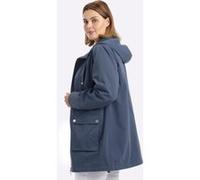 Sheego Kapuzenjacke in leichter A-Linie 48 rauchblau