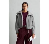 Kapuzenjacke regular grau M