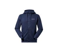 Kapuzenpullover BERGHAUS "Berghaus Fleece-Hoody", Herren, Gr. S, blau (dusk), Obermaterial: 73% Baumwolle CO. 22% Polyester PES. 5% Elasthan EL., uni, regular fit, Rundhals, Pullover Kapuzenpullover, 