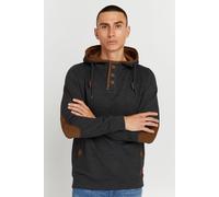 Blend BHAlexo Herren Kapuzenpullover Hoodie Pullover mit Kapuze Knopf-Verschlüsse Baumwollmischung Regular fit, Größe:M, Farbe:Charcoal (70818)