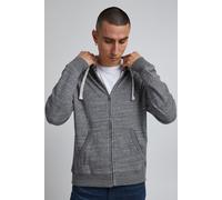 Kapuzensweatjacke BLEND "BHAlton", Herren, Gr. XXL, pewter mix, Sweatware, 60% Baumwolle, 40% Polyester, unifarben, regular fit normal, ohne Ausschnitt, Sweatjacken, Stilvolle Kapuzensweatjacke mit Ta