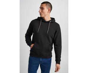 Kapuzenpullover BLEND "BHAvebury", Herren, Gr. XXL, schwarz, Sweatware, 100% Baumwolle, unifarben, regular fit normal, ohne Ausschnitt, Sweatshirts Kapuzenpullover, Klassisches Sweatshirt mit Rundhals