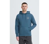 Kapuzenpullover BLEND "BHBest", Herren, Gr. L, orion blau, Sweatware, 55% Polyester, 45% Baumwolle, unifarben, normal normal, ohne Ausschnitt, Pullover Kapuzenpullover, Hoodie mit Chest-Print (6235714