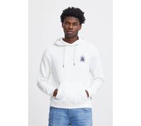 Kapuzenpullover BLEND "BHSweatshirt", Herren, Gr. 3XL, snow weiß, Sweatware, 50% Baumwolle, 50% Polyester, bedruckt, regular fit normal, ohne Ausschnitt, eingesetzt, Pullover Kapuzenpullover, Lässiger