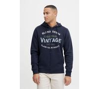 Blend 20715054 Herren Sweatjacke Kapuzenjacke Hoodie mit Kapuze und Reißverschluss Print, Größe:M, Farbe:Dress Blues (194024)