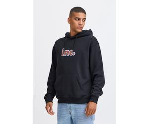 Kapuzenpullover BLEND "BHSweatshirt", Herren, Gr. XXL, schwarz, Sweatware, 55% Polyester, 45% Baumwolle, bedruckt, Basic, regular fit normal, ohne Ausschnitt, eingesetzt, Pullover Kapuzenpullover, Sti