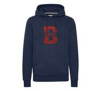 Kapuzenpullover BLEND "BHAbsalon", Herren, Gr. M, blau (marineblaus), Sweatware, 50% Baumwolle, 50% Polyester, bedruckt, regular fit, Pullover Kapuzenpullover, Stilvoller Hoodie mit Kapuze (18550454-M