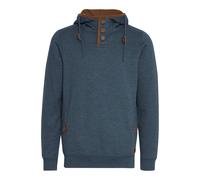 Kapuzenpullover BLEND "BHAlexo", Herren, Gr. 3XL, blau (ensign blau), Sweatware, 60% Baumwolle, 40% Polyester, unifarben, regular fit, ohne Ausschnitt, eingesetzt, Pullover, Kapuzenpullover mit Knopfv