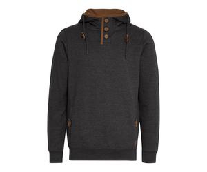 Kapuzenpullover BLEND "Hoodie BHAlexo", Herren, Gr. S, grau (charcoal), Obermaterial: 60% Baumwolle CO. 40% Polyester PES., Pullover Kapuzenpullover (15704328-S) charcoal