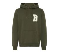 Kapuzenpullover BLEND "Hoodie BHBader", Herren, Gr. L, schwarz (forest night), Obermaterial: 60% Baumwolle CO. 40% Polyester PES., Pullover Kapuzenpullover (89617565-L) forest night