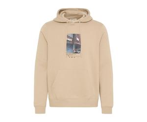 Kapuzenpullover BLEND "Hoodie BHIstvan", Herren, Gr. M, grau (plaza taupe), Obermaterial: 60% Baumwolle CO. 40% Polyester PES., Pullover Kapuzenpullover (98138922-M) plaza taupe