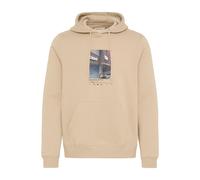 Kapuzenpullover BLEND "BHIstvan", Herren, Gr. S, beige (plaza taupe), Sweatware, 60% Baumwolle, 40% Polyester, bedruckt, normal normal, ohne Ausschnitt, Pullover Kapuzenpullover, Stilvoller Hoodie mit