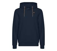 Kapuzenpullover BLEND "BHLobo", Herren, Gr. S, blau (marineblaus), Sweatware, 100% Baumwolle, unifarben, regular fit normal, ohne Ausschnitt, eng, Pullover Kapuzenpullover, Lässiger Hoodie mit Kapuze