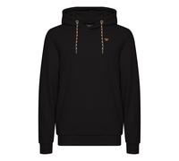 Kapuzenpullover BLEND "BHLobo", Herren, Gr. S, schwarz, Sweatware, 100% Baumwolle, unifarben, regular fit normal, ohne Ausschnitt, eng, Pullover Kapuzenpullover, Lässiger Hoodie mit Kapuze und Känguru
