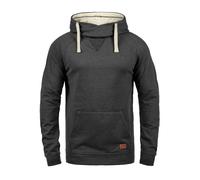 Kapuzenpullover BLEND "BHSales", Herren, Gr. XXL, charcoal, Sweatware, 60% Baumwolle, 40% Polyester, unifarben, regular fit, ohne Ausschnitt, eingesetzt, Pullover Kapuzenpullover, Kapuzensweatshirt mi