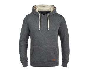 Kapuzenpullover BLEND "Hoodie BHSuker", Herren, Gr. S, grau (charcoal), Obermaterial: 60% Baumwolle CO. 40% Polyester PES., Pullover Kapuzenpullover (19506155-S) charcoal