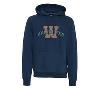 Kapuzenpullover BLEND "BHSweatshirt", Herren, Gr. XL, blau (marineblaus), Sweatware, 50% Baumwolle, 50% Polyester, bedruckt, Basic, regular fit normal, ohne Ausschnitt, eingesetzt, Pullover Kapuzenpul