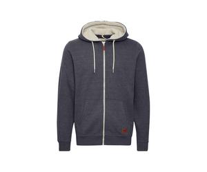 Kapuzenpullover BLEND "Kapuzensweatjacke BHHulker", Herren, Gr. S, blau (navy teddy), Obermaterial: 60% Baumwolle CO. 40% Polyester PES., Sweatshirts Kapuzenpullover (94775550-S) navy teddy