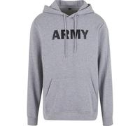 Kapuzenpullover BRANDIT "Brandit Army Hoody", Herren, Gr. 4XL, grau melange, 50% Polyester, 50% Baumwolle, mehrfarbig, normal, ohne Ausschnitt, Pullover Kapuzenpullover (16220247-4XL) grau melange
