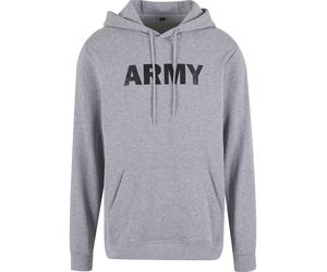 Kapuzenpullover BRANDIT "Brandit Army Hoody", Herren, Gr. 4XL, grau melange, 50% Polyester, 50% Baumwolle, mehrfarbig, normal, ohne Ausschnitt, Pullover Kapuzenpullover (16220247-4XL) grau melange