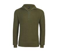 Kapuzenpullover BRANDIT "Pullover Troyer", Gr. XXL, grün (oliv), Obermaterial: 100% Polyacryl PAN., Pullover Kapuzenpullover (81045517-XXL) oliv