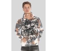 Cipo & Baxx Herren Hoodie Sweatshirt CL405 Schwarz - Stylischer Pullover im Casual Streetwear Look mit Kapuze & Kängurutasche - Bequemes Oberteil für Alltag & Freizeit - CL405 Schwarz S