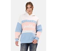 Kapuzenpullover CIPO & BAXX "WL376", Damen, Gr. M, bunt (ecru), regular fit, Pullover Kapuzenpullover, mit Kapuze (86625526-M) ecru