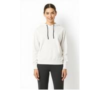 Kapuzenpullover CMP "WOMAN SWEAT FIX HOOD", Damen, Gr. M, ivory, Obermaterial: 70% Polyester, 25% Viskose, 5% Elasthan, Pullover Kapuzenpullover, aus Polyester, Viskose und Elasthan, mit fixierter Kap