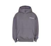 Kapuzenpullover DROPSIZE "Dropsize GLOBAL MOVEMENT HOODIE", Herren, Gr. L, steel grau, 70% Baumwolle, 30% Polyester, mehrfarbig, oversize, ohne Ausschnitt, Pullover Kapuzenpullover (97737044-L)