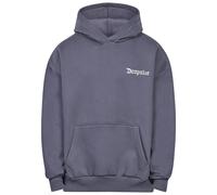 Kapuzenpullover DROPSIZE "Dropsize HEAVY OVERSIZE EMBO HOODIE", Herren, Gr. XS, irongate, 70% Baumwolle, 30% Polyester, mehrfarbig, oversize, ohne Ausschnitt, Pullover Kapuzenpullover (83475628-XS) ir