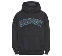 Kapuzenpullover DROPSIZE "Dropsize Herren Dropsize Heavy Overisze Outline Embo Hoodie", Herren, Gr. XS, schwarz, 70% Baumwolle, 30% Polyester, unifarben, loose fit, ohne Ausschnitt, Pullover Kapuzenpu