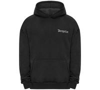 Kapuzenpullover DROPSIZE "Dropsize Herren Dropsize Heavy Oversize Broken Heart Hoodie", Herren, Gr. XS, washed schwarz, 100% Baumwolle, mehrfarbig, oversize, ohne Ausschnitt, Pullover Kapuzenpullover
