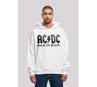 Kapuzenpullover F4NT4STIC "ACDC Back In Black Logo", Herren, Gr. 4XL, weiß, Obermaterial: 100% Baumwolle, oversize, Pullover Kapuzenpullover, Print (76315404-4XL) weiß