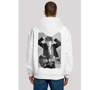 Kapuzenpullover F4NT4STIC "ACDC Hoodie Angus Young", Herren, Gr. S, weiß, Obermaterial: 100% Baumwolle, oversize, Pullover Kapuzenpullover, Print (85507161-S) weiß