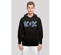 Kapuzenpullover F4NT4STIC "ACDC Rock Band Blue Ice Logo", Herren, Gr. 5XL, schwarz, Obermaterial: 50% Baumwolle, 50% Polyester, relaxed fit, Pullover Kapuzenpullover, Print (89700827-5XL) schwarz