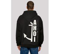 Kapuzenpullover F4NT4STIC "Ahoi Anker Knut & Jan Hamburg", Herren, Gr. S, schwarz, Obermaterial: 100% Baumwolle, oversize, Pullover Kapuzenpullover, Print (77053543-S) schwarz