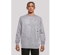 Kapuzenpullover F4NT4STIC "Ahoi Anker Outlines Knut & Jan Hamburg", Herren, Gr. 5XL, grau (erdgrau), Obermaterial: 50% Baumwolle, 50% Polyester, relaxed fit, Rundhals, Pullover Kapuzenpullover, Print 