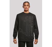 Kapuzenpullover F4NT4STIC "Ahoi Anker Outlines Knut & Jan Hamburg", Herren, Gr. M, schwarz, Obermaterial: 50% Baumwolle, 50% Polyester, relaxed fit, Rundhals, Pullover Kapuzenpullover, Print (65396938