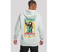 Kapuzenpullover F4NT4STIC "Bob Marley Reggae Music Exodus Singing", Herren, Gr. 5XL, grau (erdgrau), Obermaterial: 65% Baumwolle, 35% Polyester, slim fit, Pullover Kapuzenpullover, Premium Qualität, B