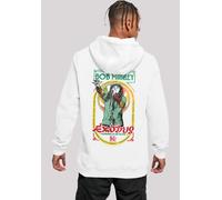 Kapuzenpullover F4NT4STIC "Bob Marley Reggae Music Exodus Singing", Herren, Gr. S, weiß, Obermaterial: 65% Baumwolle, 35% Polyester, slim fit, Pullover Kapuzenpullover, Premium Qualität, Band, Logo (6