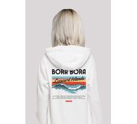 Kapuzenpullover F4NT4STIC "Bora Bora Leewards Island", Damen, Gr. 4XL, weiß, Obermaterial: 65% Baumwolle, 35% Polyester, relaxed fit, Pullover Kapuzenpullover, Hoodie, Warm, Bequem (22818355-4XL) weiß